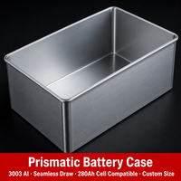 Boîtier de batterie en aluminium embouti sur mesure, boîtier prismatique, coque cylindrique, stockage d'énergie pour véhicules électriques, estampage OEM