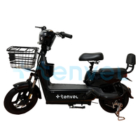 Nuevo Scooter Eléctrico Clásico de 400W 48V de Venta al por Mayor en China para 2024, Moto Eléctrica con Batería Extraíble, Potente Bicicleta Eléctrica