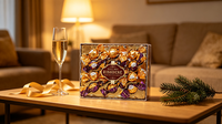 Chocolats en gaufrettes emballés à la main de qualité supérieure par RISHDENE, boîte transparente décorative idéale pour des cadeaux romantiques et festifs