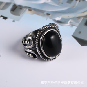 <b>Titanium</b> Steel Couple <b>Rings</b> SA726 Punk Fashion Jewelry For <b>Men</b> Women Spring 2024 - Product Image 2