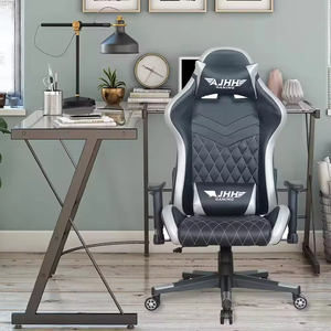 Silla de Juego Ergonómica Giratoria de Piel Sintética, Altura Ajustable, Respaldo Alto, Estilo Racing, Moderna, Modelo 5939, de Lujo - Product Image 4