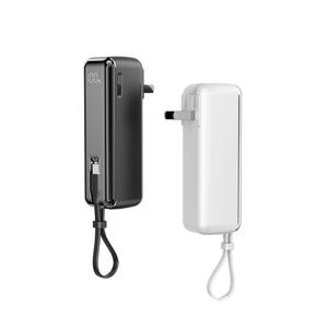 Rapid Charge AC Adapter Plug 5000mAh Mini Portable <strong>Power</strong> Bank PD 22.5W QC2.0 Type-C Output Digital Display Outdoor Mobile <strong>Power</strong> - Product Image 2