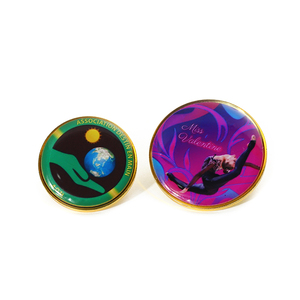 Các Nhà Sản Xuất Tùy Chỉnh Kim Loại Từ Tính In Màu Nút Tên Trường Dome <span class=keywords><strong>Epoxy</strong></span> Nhựa Sticker Pin Tên Tag Phù Hiệu - Product Image 4