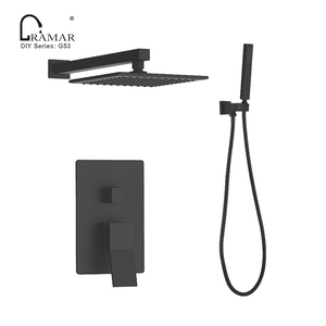 Salle de <span class=keywords><strong>bain</strong></span> Mitigeur De <span class=keywords><strong>Bain</strong></span> Thermostatique <span class=keywords><strong>Inverseur</strong></span> Cachée Carrée Mitigeur De robinet de <span class=keywords><strong>Douche</strong></span> - Product Image 3