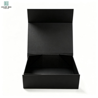 Boîte magnétique rigide en papier kraft recyclé sur mesure, logo personnalisé, impression quadricolore, estampage à chaud UV, laminage mat pour cadeau