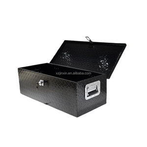 Boîte à outils en aluminium imperméable à motif diamant pour le rangement extérieur des véhicules - Product Image 5