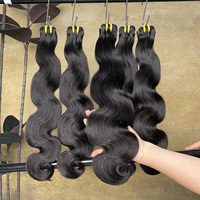 Extensions de Cheveux Humains Naturels Vierges Bruts de Grade 12A, Double Tissage, Ondulés, Alignés dans le Sens de la Cuticule, Vente en Gros