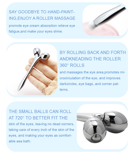Rouleau de <span class=keywords><strong>massage</strong></span> facial portatif de marque privée Double rouleau de <span class=keywords><strong>massage</strong></span> en forme de Y pour l'élimination du cou et la réduction des rides - Product Image 6