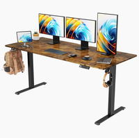 Escritorio de pie Altura ajustable Escritorio de oficina en casa Mesa de computadora versátil Estación DE TRABAJO Escritorio de pie de dos etapas de un solo motor
