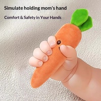 Anneau de préhension en peluche gonflable en forme de carotte pour nouveau-né, jouet apaisant pour le sommeil | Jouets TYL