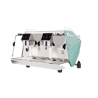 Mesin Espresso kepala ganda dilengkapi dengan layar tampilan dan Panel RGB