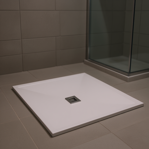 Plato de Ducha Bliss Quadro Line 80x80 cm Gris Claro 7035 - Product Image 3