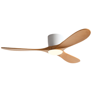 พัดลมเพดานไม้ดีไซน์ทันสมัยจากโรงงานโดยตรง พร้อมไฟ รีโมท ปรับความสว่างได้ 3CCT มอเตอร์ DC แบบย้อนกลับได้ รับประกัน 10 ปี สำหรับห้องนอน - Product Image 4