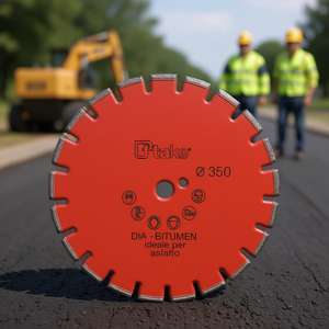 Disco de diamante Ttake de 350 mm para corte de asfalto con orificio central de 25,4 mm - Product Image 3