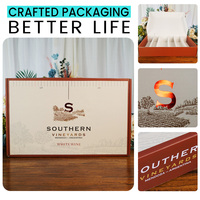 Caja de Vino de Cartón Corrugado de Lujo Personalizada para Seis Botellas, Empaque de Whisky, Caja de Regalo de Vino de Papel Rígido