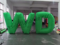 Lettres gonflables géantes lumineuses RGB personnalisées, alphabet gonflable illuminé pour mariage, fête, publicité, décoration