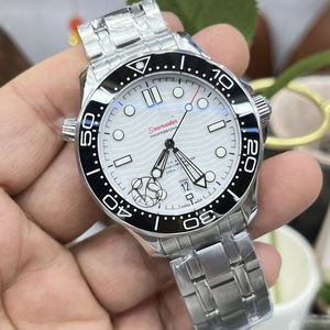 จัดส่งฟรี นาฬิกาข้อมืออัตโนมัติสีเงิน แสดงวันที่ ป้องกันแม่เหล็ก กันน้ำ กระจกแซฟไฟร์ สปอร์ต สแตนเลสสตีล 20 มม. - Product Image 3