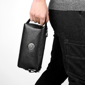 Nouvelle pochette pour <span class=keywords><strong>homme</strong></span>, <span class=keywords><strong>sac</strong></span> à <span class=keywords><strong>main</strong></span> décontracté de grande capacité, <span class=keywords><strong>sac</strong></span> à <span class=keywords><strong>main</strong></span> en <span class=keywords><strong>cuir</strong></span> souple tendance pour <span class=keywords><strong>homme</strong></span> - Product Image 5