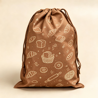 Sac à cordon personnalisé avec logo de dessin animé, sac en non-tissé, pochette portable écologique pour cadeaux promotionnels d'entreprise