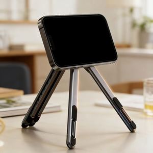 Soporte Ajustable para Laptop/PC, Mini, de Aleación de Aluminio, Portátil, Plegable, Magnético, Tipo Trípode, Marca OEM, Molde Privado, Producto Nuevo - Product Image 3