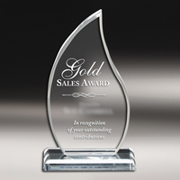 Trophée en cristal K9 en forme de goutte d'eau, prix d'usine HDW, logo personnalisé, adapté à diverses cérémonies de remise de prix