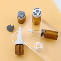 Flacon pharmaceutique en verre de 3ml 5ml 7ml 10ml 15ml 20ml pour injection avec bouchon en caoutchouc Flacon en verre de médecine en poudre lyophilisée