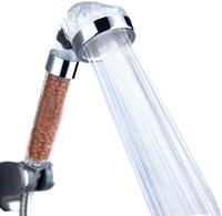 Douchette filtrante à deux étages pour PC, avec façade en acier inoxydable et jet micro-perforé, pour salle de bain, usage quotidien domestique
