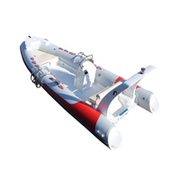 Bateau pneumatique de pêche RIB-520D en PVC, haute flottabilité, bateau d'appoint RIB, certifié CE, bateau marin