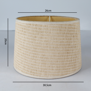 Hot Sell Cylindrical Drum <strong>PVC</strong> Rattan <strong>Floor</strong> <strong>Lamp</strong> Table <strong>Lamp</strong> <strong>Shade</strong> for Living Room Wholesale Lights - Product Image 4