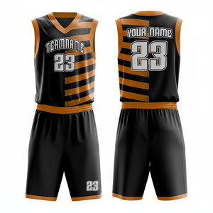 Ensemble d'uniformes de basketball personnalisés pour hommes 2025 – Maillot et short respirants 100 % polyester avec impression par sublimation, grandes tailles, unisexe, pour équipe - Product Image 1