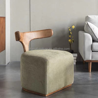 Chaise de canapé moderne sans accoudoirs Chaise de salon de loisirs Canapé en tissu de velours Chaise en corne de cerf pour la chambre à coucher et le bureau