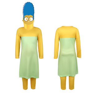 Ensemble de costumes de cosplay Les Simpsons - Tenues de déguisement de <span class=keywords><strong>Homer</strong></span>, <span class=keywords><strong>Marge</strong></span>, Bart <span class=keywords><strong>et</strong></span> Lisa - Product Image 4