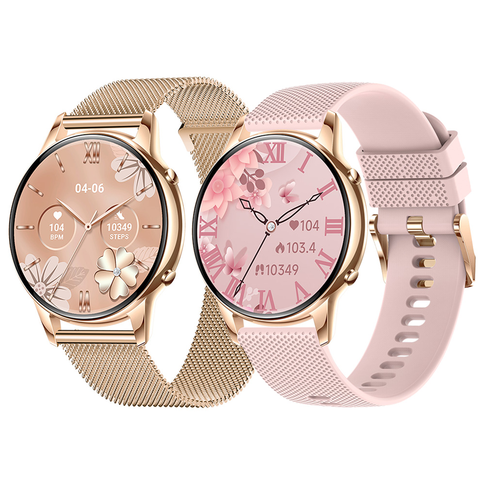 2026 Luxury Lady Smartwatch Y12 1.32inch Amoled Screen BT Call Heart Rate IP68 Waterproof Relojes Smart Watch for Women Men