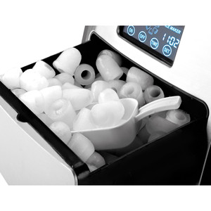 Macchina per il ghiaccio portatile da 2,5 litri con display digitale e paletta per uso domestico e in ufficio - Product Image 3