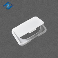 Vente chaude Écologique PP En Plastique Bébé Lingettes Humides Couvercle Forme Carrée Bec Cap Lingette Humide Emballage Couverture