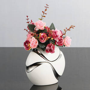 <span class=keywords><strong>Vase</strong></span> à fleurs en céramique glacée en forme de <span class=keywords><strong>boule</strong></span>, décoration de mariage, pour la maison, artisanat personnalisé, 1 pièce - Product Image 4