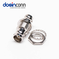 Adaptateur BNC Femelle vers BNC Femelle avec Adaptateur Coaxial Droit Blanc 12g-sdi Sdi Isolation Washer 50 Ohm 75 Ohms Câble à Sertir DC