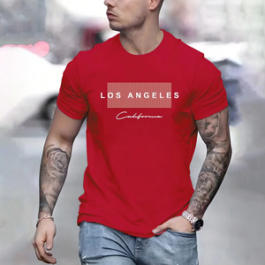 T-shirt graphique Los Angeles pour homme - T-shirt décontracté à manches courtes et col rond pour le streetwear et le style urbain - Product Image 3