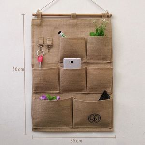 <b>TV</b> <b>Remote</b> <b>Control</b> Hanging Holder Household Fabric Pocket Wall Organizer Used to Hang Clutter - Product Image 4