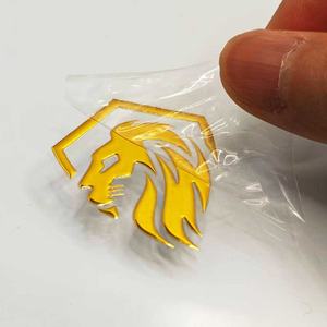 Özel UV baskılı 3D transferi Logo çıkartmaları su geçirmez vinil çıkartmalar promosyonlar için Metal parlak malzeme sıcak damgalama için - Product Image 2