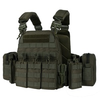Gilet tactique 1000D avec pochettes pour chargeurs, système Molle, chaleco táctico liberación rápida, gilet tactique, porte-plaques