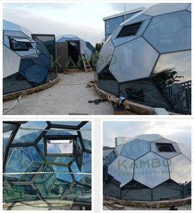 Fabrika fiyatı ile Glamping oteller için Kambo açık Geodesic Dome kabarcık evi - Product Image 6