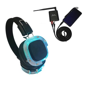 Auriculares inalámbricos UHF estéreo de disco silencioso, dispositivo de audio de 8A o 3 canales múltiples para eventos y fiestas - Product Image 2