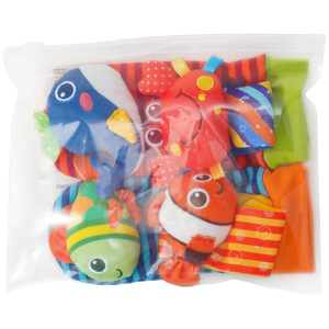 ชุดถุงเท้าและของเล่นเขย่ามือรูปแมลงและมหาสมุทรสำหรับเด็กทารก - ของเล่นเสริม<span class=keywords><strong>พัฒนาการ</strong></span>สัมผัสนุ่มนวล พร้อมกระดิ่งข้อมือและเสียงกรอบแกรบ สำหรับเด็กแรกเกิด <span class=keywords><strong>0</strong></span>-<span class=keywords><strong>1</strong></span> <span class=keywords><strong>ปี</strong></span> - Product Image 5