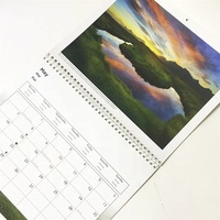Calendriers mensuels personnalisés en couleur CMJN de haute qualité, calendrier de l'avent de bureau, impression de calendrier de table