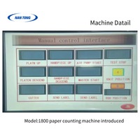 Machine de comptage automatique de papier 1800 en parfait état pour un comptage précis des feuilles de papier, équipement de traitement du papier