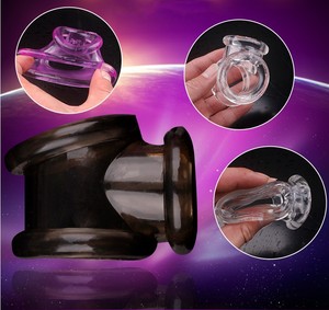 Groothandelsprijs Triple <span class=keywords><strong>Cock</strong></span> <span class=keywords><strong>Ring</strong></span> Seksspeeltjes Voor Delay Ejaculatie Dual Tpe Materiaal Siliconen Vertragingsringen - Product Image 3