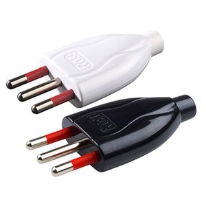 Enchufe Móvil ROSI 16A 2P+T, Blanco, Estándar Europeo, Material de Latón, Acero Inoxidable y ABS, 16A, para EE. UU. y UE - Product Image 2