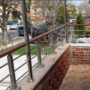 Sistema de Barandilla de Acero Inoxidable para Exteriores, Barandilla Sólida con Barra Horizontal para Terraza - Product Image 6