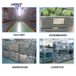 <span class=keywords><strong>Cage</strong></span> en acier pliante industrielle robuste avec roues <span class=keywords><strong>Cage</strong></span> de stockage de pastèque citrouille - Product Image 5